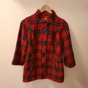 Plaid Jacket - Red XS